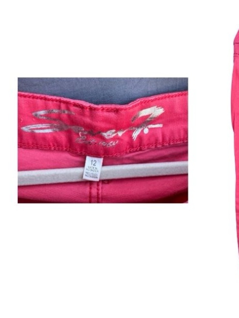 Seven7 Women’s Red Straight Leg Jeans